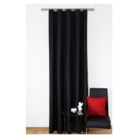 Moderní hotové závěsy černé barvy Délka: 270 cm