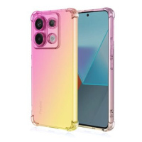 TopQ Kryt Xiaomi Redmi Note 13 Pro 5G Shock duhový růžovo-žlutý 117991