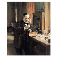 Fotografie Louis Pasteur in his Laboratory, 1885, Edelfelt, Albert Gustaf Aristides, (35 x 40 cm