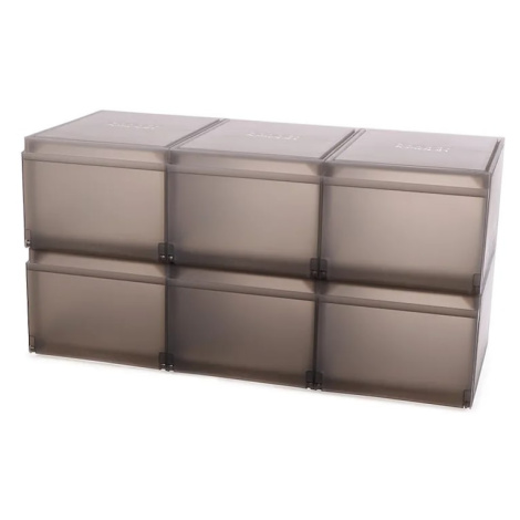 Sada úložných boxů na boty Joseph Joseph Shoe Storage Box 6-pack šedá barva