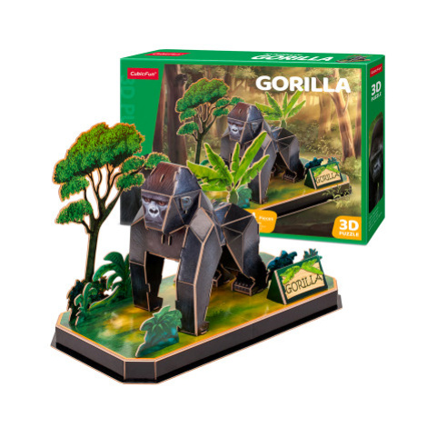 Puzzle 3D Zvířecí kamarádi Gorila - 34 dílků CubicFun