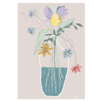 Ilustrace Flower Bouquet, Studio Collection, 26.7 × 40 cm