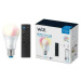 WiZ SET 1x LED žárovka E27 A60 8W (60W) 806lm 2200-6500K RGB IP20, stmívatelná + ovladač