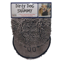 Karlie Dirty Dog Shammy ručník, 80 × 35 cm šedá