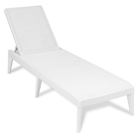 Toomax NUMANA plastové zahradní lehátko - bílá