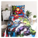 Jerry Fabrics Bavlněné povlečení 140x200 + 70x90 cm - Avengers "Brands 02"