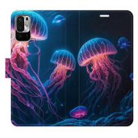 iSaprio flip pouzdro Jellyfish pro Xiaomi Redmi Note 10 5G