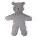 CHILDHOME - Hrací deka medvěd Teddy Jersey Grey 150cm