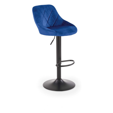 Modré barové židle