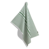 Kela Utěrka Cora, 100% bavlna, zelené proužky, 70 x 50 cm