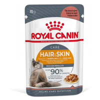 Royal Canin Hair & Skin Care - jako doplněk: kapsičky 12 x 85 g Royal Canin Hair&Skin v omáčce