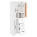 vidaXL Skříň highboard bílá 69,5 x 34 x 180 cm kompozitní dřevo