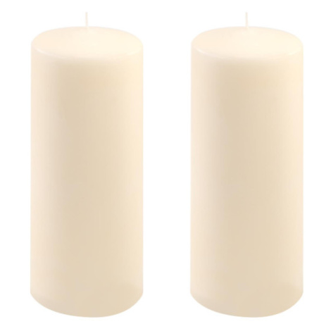 Krémové parafínové svíčky 25 cm, 180 h, 2 ks