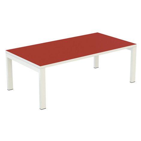 Paperflow Přístavný stůl easyDesk®, v x š x h 400 x 1140 x 600 mm, červená