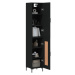 vidaXL Skříň highboard černá 34,5 x 34 x 180 cm kompozitní dřevo