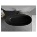MEXEN Bari volně stojící vana z litého mramoru 165 x 75 cm, černá mat 57221657570