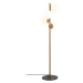 Sofahouse 28616 Designová stojanová lampa Qunsia 130 cm zlatá