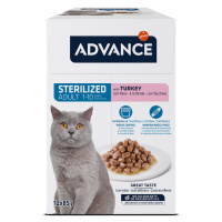 Advance mokré krmivo, 24 x 85g - 16 + 8 zdarma - Feline Sterilized krocan