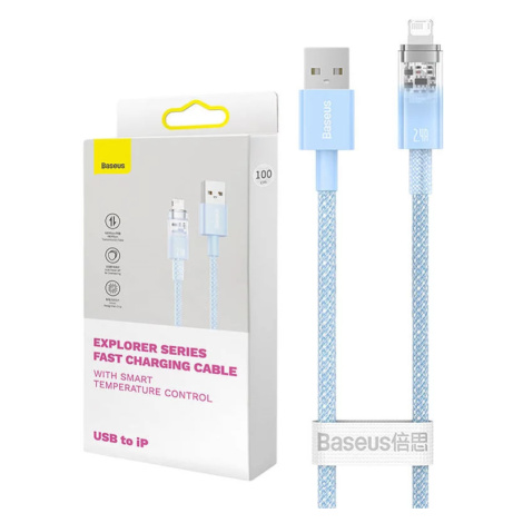 Kabel Fast Charging cable Baseus USB-A to Lightning  Explorer Series 2m, 2.4A, blue (69321726290