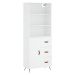 vidaXL Skříň highboard bílá 69,5 x 34 x 180 cm kompozitní dřevo