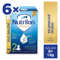 NUTRILON Mléko následné kojenecké 2 Advanced 6x 1000 g, 6+