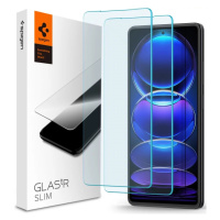 Ochranné sklo Spigen Glass tR Slim 2 Pack - Xiaomi Redmi Note 12 Pro 5G/Redmi Note 12 Pro+ 5G/PO