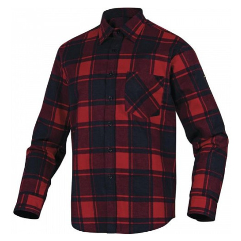 Pracovní flanelová košile s dlouhým rukávem RUBY, červeno-černá Červa