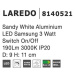 Nova Luce Moderní nástěnná LED lampička Laredo s nastavitelným spotem - 3 W LED, bílá NV 8140521