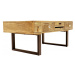 indickynabytek.cz - Konferenční stolek Manu s kovovýma nohama 110x45x60 z mangového dřeva
