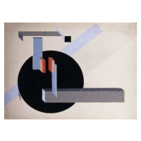 Obrazová reprodukce Proun N 89 (Kilmansvaria), c.1925, Lissitzky, Eliezer (El) Markowich, 40 × 3