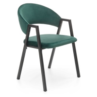 HALMAR Jídelní židle K473 tmavě zelená