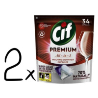 Cif Premium Clean All in 1 Regular Kapsle do myčky nádobí 68 ks