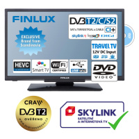 Finlux TV 24'' T2 SAT DVD SMART WIFI 12 V