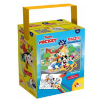 Oboustranné puzzle v tubusu 60 dílků. Mickey Mouse 50 x 35 cm