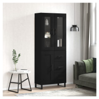 vidaXL Skříň highboard černá 69,5 x 34 x 180 cm kompozitní dřevo