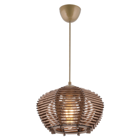 Opviq Závěsný lustr Barlas hnědý Opviq lights