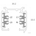 Light Impressions Deko-Light kolejnicový systém 3-fázový 230V D Line vestavná lišta 1m 220-240V 
