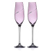 Diamante sklenice na šampaňské Silhouette City Pink s kamínky Swarovski 210 ml 2KS