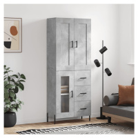 vidaXL Skříň highboard betonově šedá 69,5x34x180 cm kompozitní dřevo