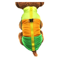 Surtep Pruhovaná vesta žlutá/oranžová/zelená