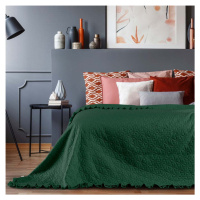 Zelený přehoz přes postel AmeliaHome Tilia, 240 x 220 cm