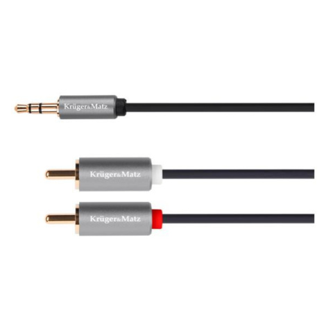 Kabel KRUGER & MATZ JACK 3.5 stereo/2xCINCH 3m KM1216 Basic