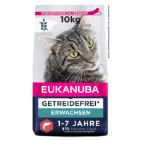 Eukanuba - 8 + 2 kg zdarma - Adult Grain Free bohaté na lososa