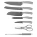 Sada nožů s nepřilnavým povrchem a otočným stojanem 8 ks Aspen Collection