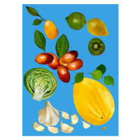 Obrazová reprodukce Fruit & veggies 2020, Thompson-Engels, Sarah, 30 × 40 cm