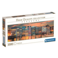 Clementoni - Puzzle 1000 Panorama Zářivý Amsterdam