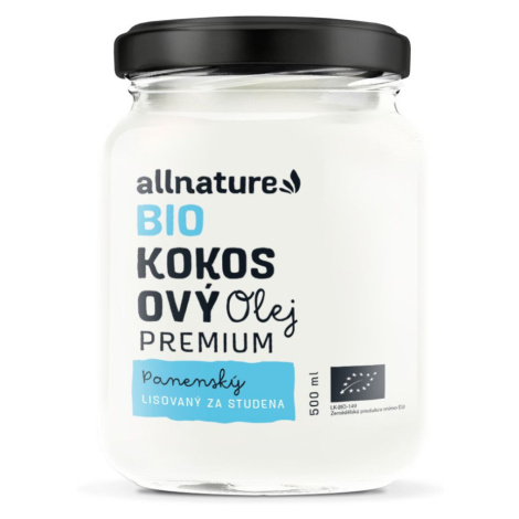 Allnature Kokosový olej panenský BIO 500 ml