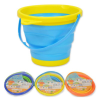 Skládací silikonový kbelík - žlutooranžová