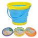 Skládací silikonový kbelík - žlutooranžová