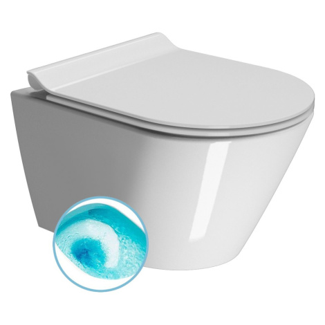 KUBE X závěsná WC mísa, Swirlflush, 50x36 cm, bílá ExtraGlaze 941611 GSI